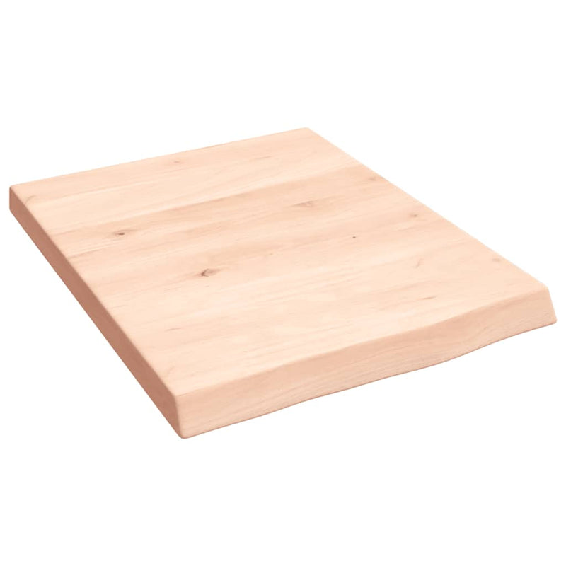 Afbeelding laden in galerijviewer, Vidaxl wastafelblad 40x50x(2-4) cm onbehandeld massief hout
