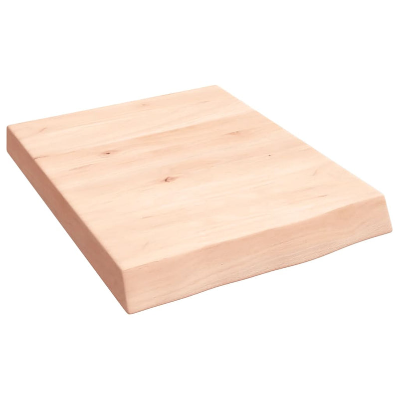 Afbeelding laden in galerijviewer, Vidaxl wastafelblad 40x50x(2-6) cm onbehandeld massief hout
