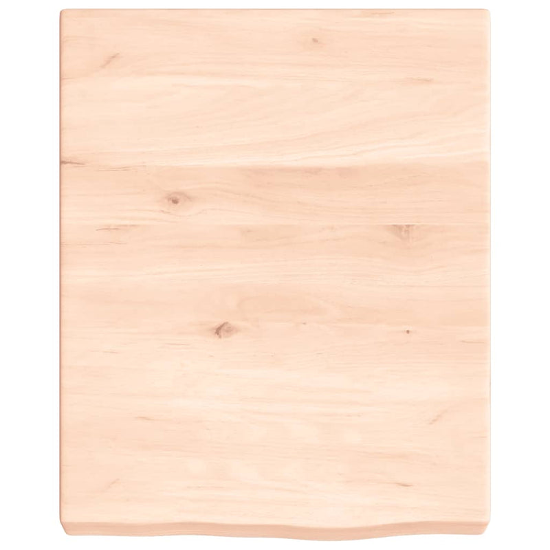 Afbeelding laden in galerijviewer, Vidaxl wastafelblad 40x50x(2-6) cm onbehandeld massief hout

