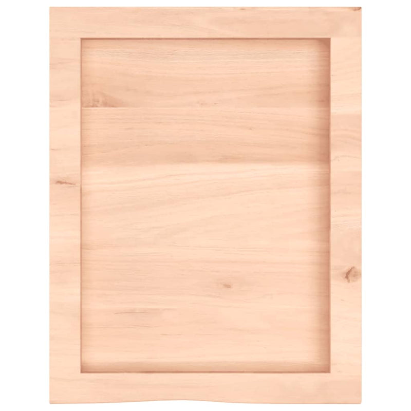 Afbeelding laden in galerijviewer, Vidaxl wastafelblad 40x50x(2-6) cm onbehandeld massief hout
