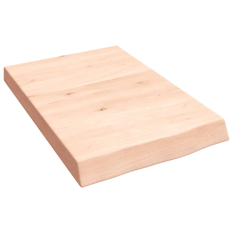 Afbeelding laden in galerijviewer, Vidaxl wastafelblad 40x60x(2-6) cm onbehandeld massief hout
