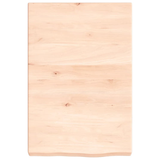 Vidaxl wastafelblad 40x60x(2-6) cm onbehandeld massief hout