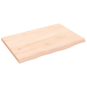 Vidaxl wastafelblad 60x40x2 cm onbehandeld massief hout