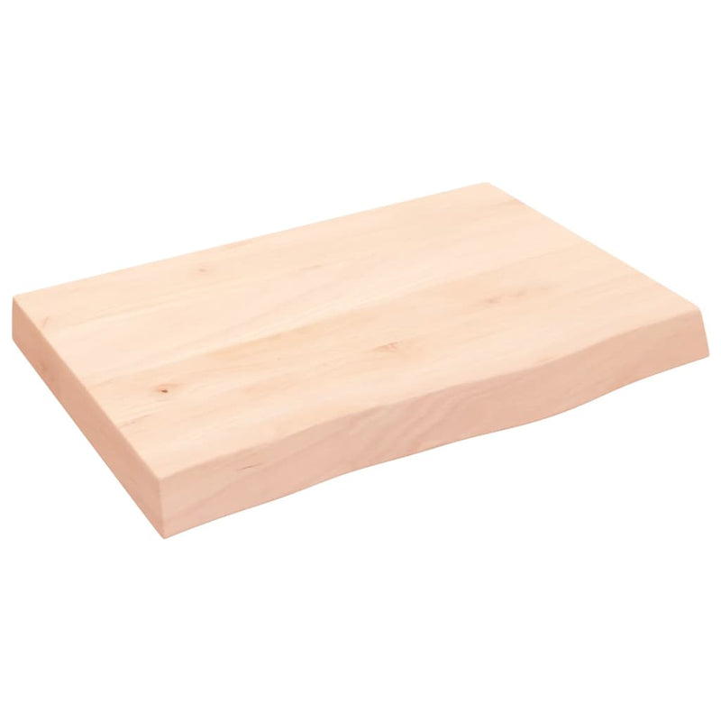 Afbeelding laden in galerijviewer, Vidaxl wastafelblad 60x40x(2-6) cm onbehandeld massief hout

