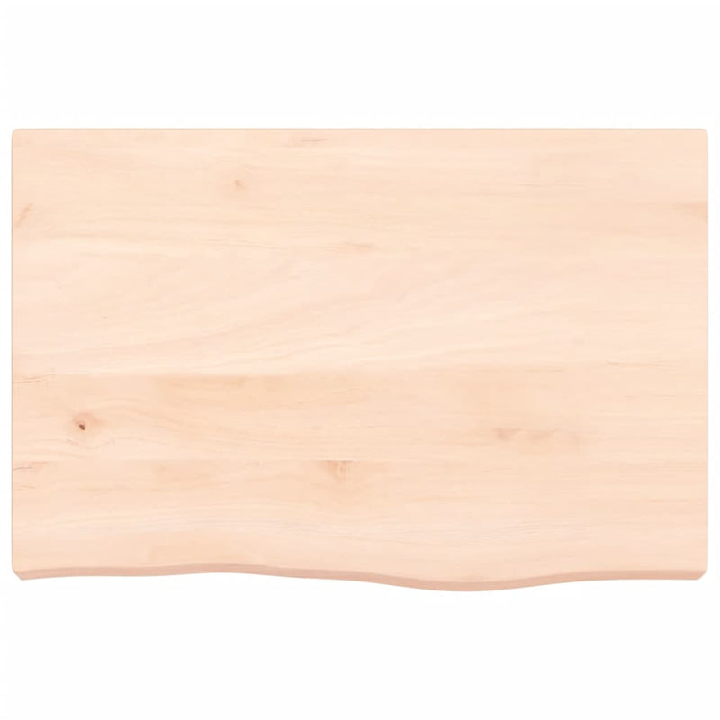 Afbeelding laden in galerijviewer, Vidaxl wastafelblad 60x40x(2-6) cm onbehandeld massief hout
