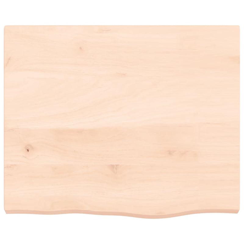 Afbeelding laden in galerijviewer, Vidaxl wastafelblad 60x50x(2-4) cm onbehandeld massief hout
