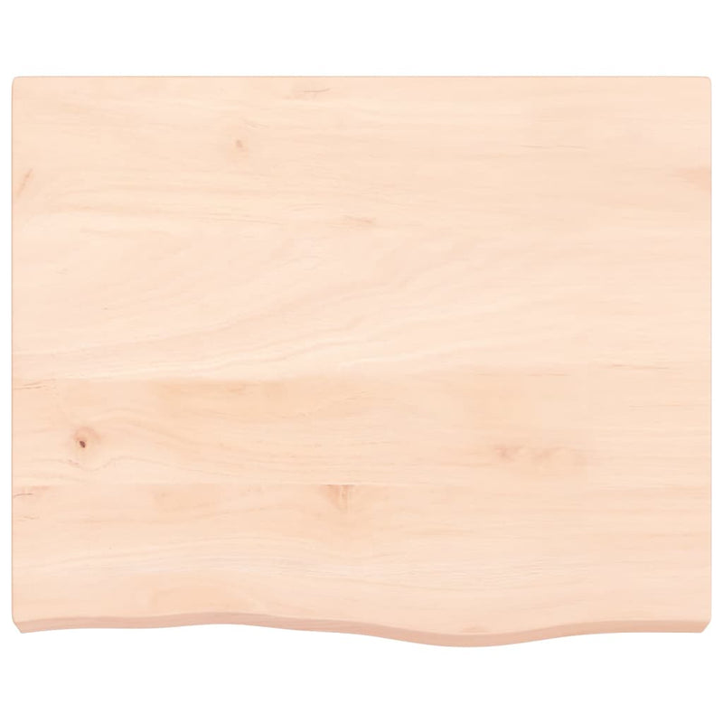 Afbeelding laden in galerijviewer, Vidaxl wastafelblad 60x50x(2-6) cm onbehandeld massief hout
