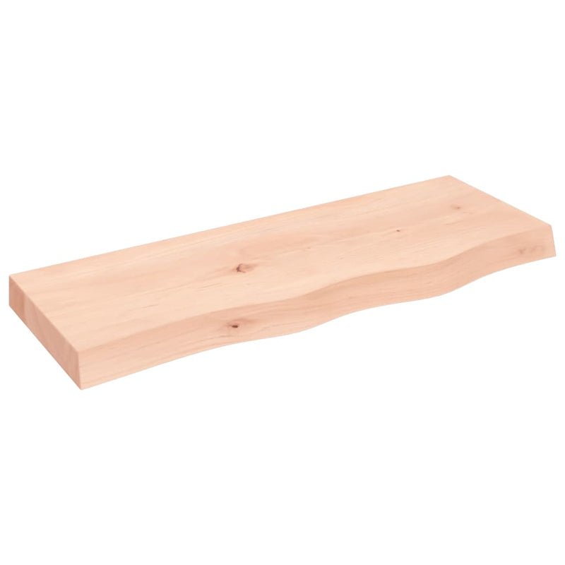 Afbeelding laden in galerijviewer, Vidaxl wastafelblad 80x30x(2-6) cm onbehandeld massief hout
