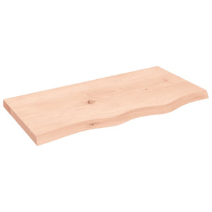 Vidaxl wastafelblad 80x40x(2-4) cm onbehandeld massief hout