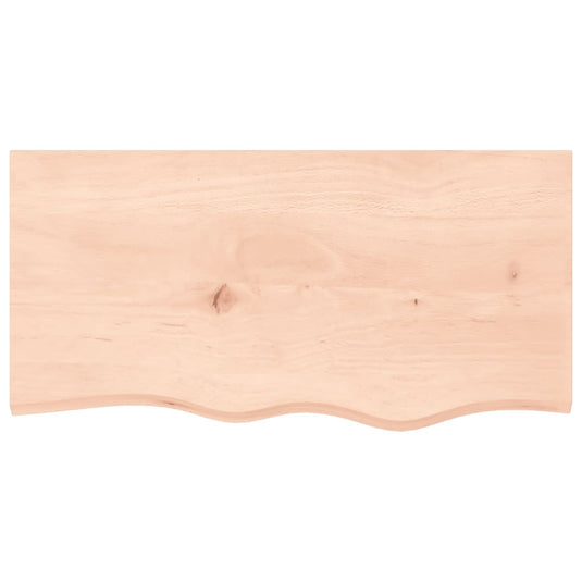 Vidaxl wastafelblad 80x40x(2-4) cm onbehandeld massief hout
