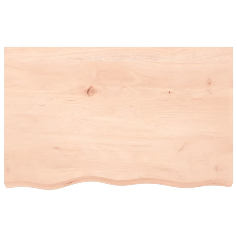 Afbeelding laden in galerijviewer, Vidaxl wastafelblad 80x50x(2-6) cm onbehandeld massief hout
