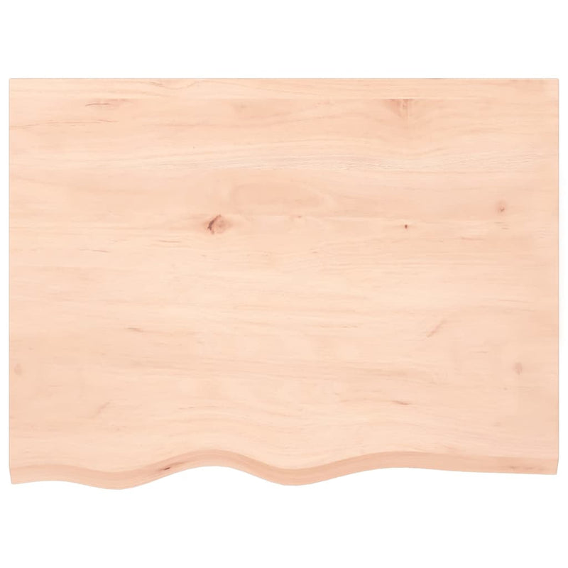 Afbeelding laden in galerijviewer, Vidaxl wastafelblad 80x60x2 cm onbehandeld massief hout
