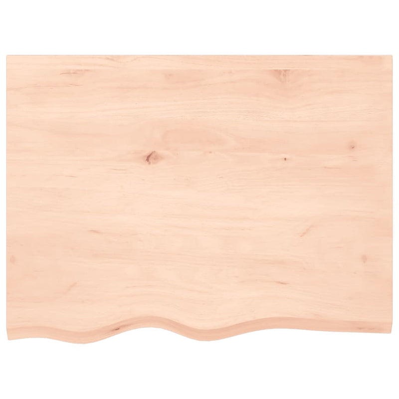 Afbeelding laden in galerijviewer, Vidaxl wastafelblad 80x60x(2-4) cm onbehandeld massief hout
