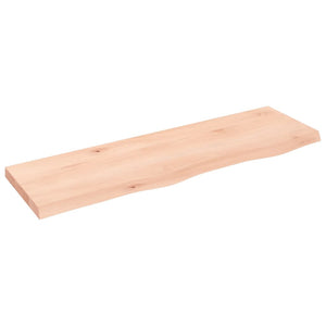 Vidaxl wastafelblad 100x30x(2-4) cm onbehandeld massief hout
