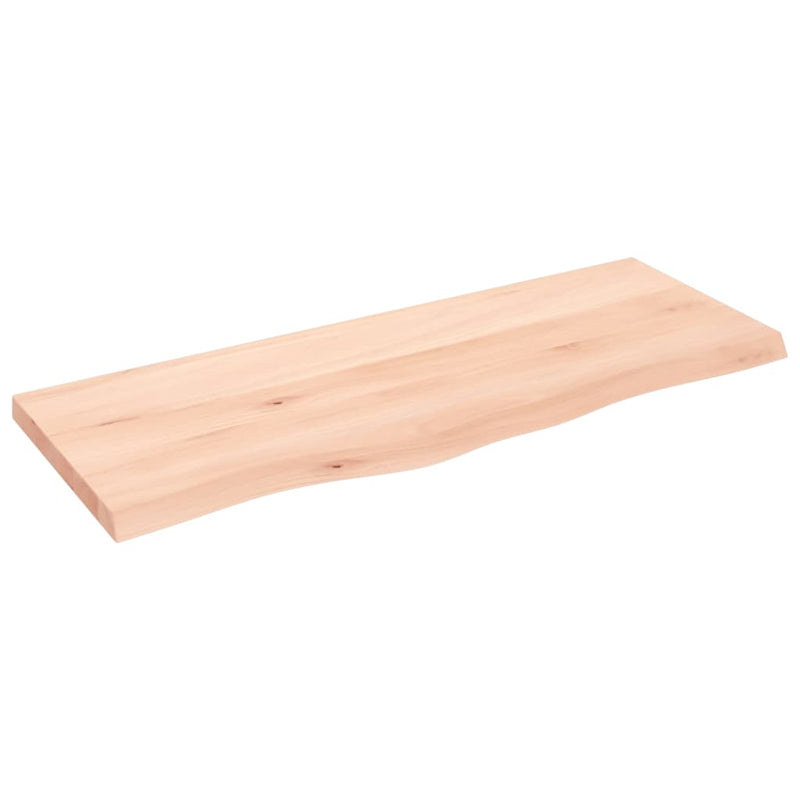 Afbeelding laden in galerijviewer, Vidaxl wastafelblad 100x40x(2-4) cm onbehandeld massief hout

