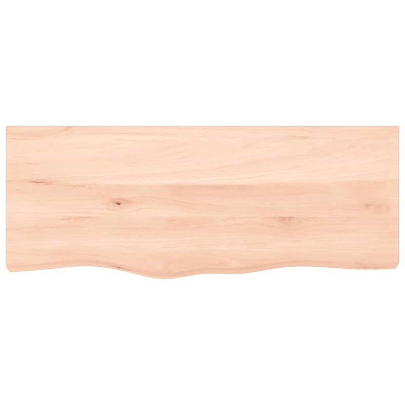 Afbeelding laden in galerijviewer, Vidaxl wastafelblad 100x40x(2-4) cm onbehandeld massief hout
