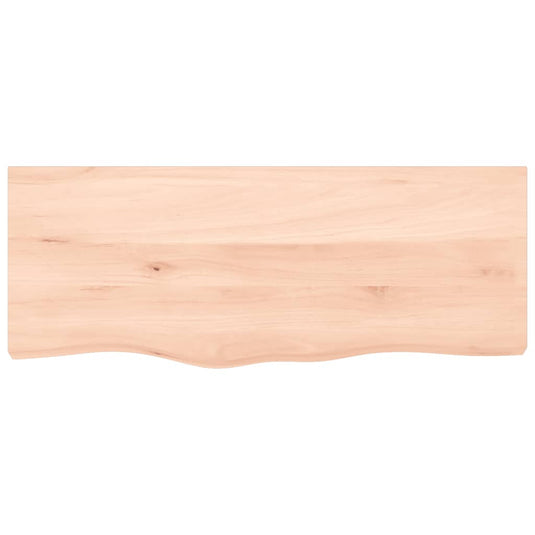 Vidaxl wastafelblad 100x40x(2-4) cm onbehandeld massief hout