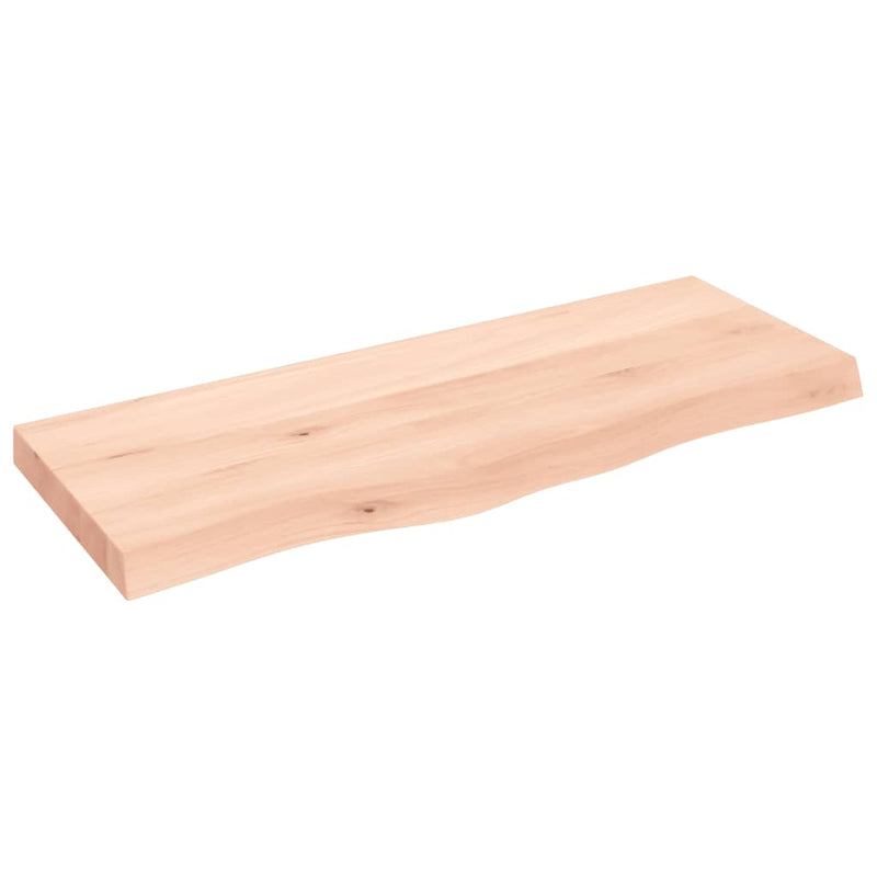 Afbeelding laden in galerijviewer, Vidaxl wastafelblad 100x40x(2-6) cm onbehandeld massief hout
