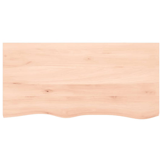 Vidaxl wastafelblad 100x50x2 cm onbehandeld massief hout