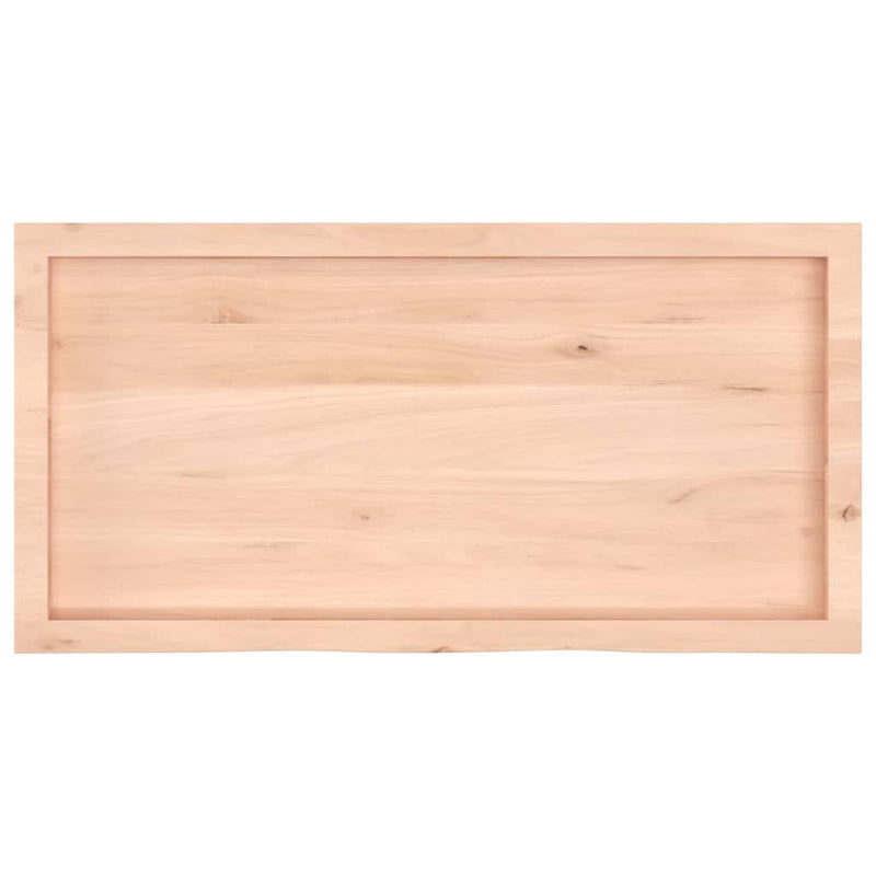 Afbeelding laden in galerijviewer, Vidaxl wastafelblad 100x50x(2-4) cm onbehandeld massief hout
