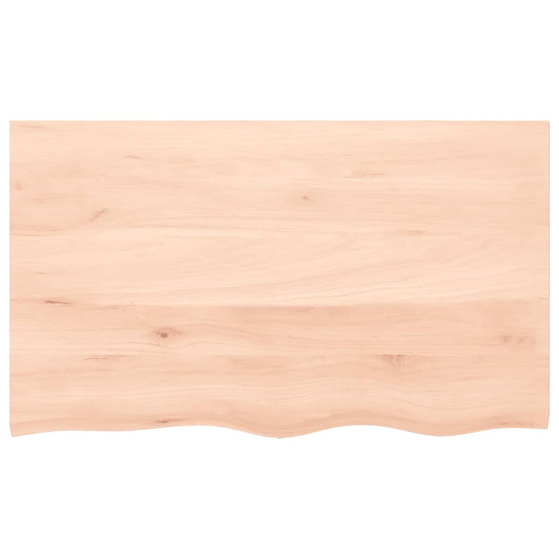 Afbeelding laden in galerijviewer, Vidaxl wastafelblad 100x60x(2-4) cm onbehandeld massief hout

