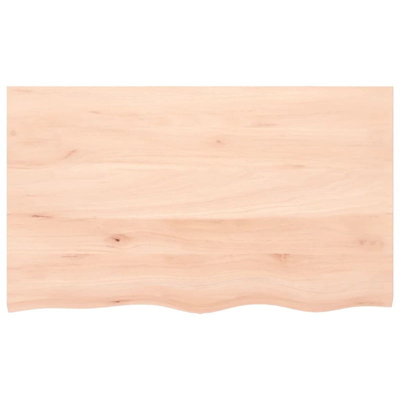 Afbeelding laden in galerijviewer, Vidaxl wastafelblad 100x60x(2-6) cm onbehandeld massief hout
