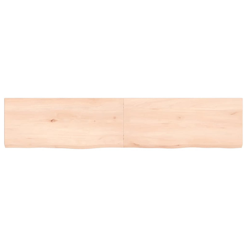 Afbeelding laden in galerijviewer, Vidaxl wastafelblad 140x30x(2-4) cm onbehandeld massief hout

