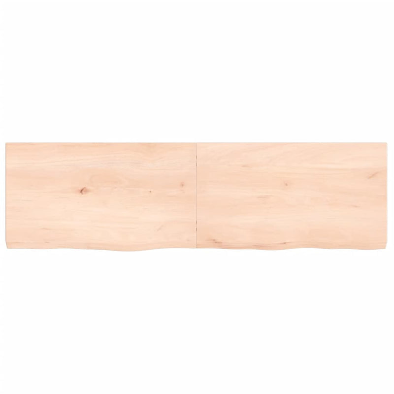 Afbeelding laden in galerijviewer, Vidaxl wastafelblad 140x40x(2-4) cm onbehandeld massief hout

