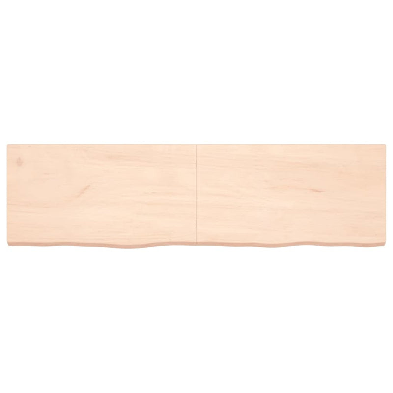 Afbeelding laden in galerijviewer, Vidaxl wastafelblad 180x50x(2-6) cm onbehandeld massief hout
