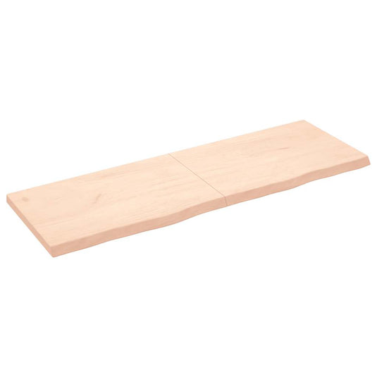 Vidaxl wastafelblad 180x60x(2-6) cm onbehandeld massief hout