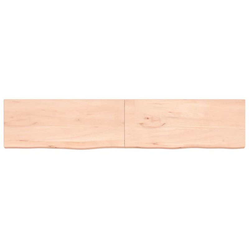 Afbeelding laden in galerijviewer, VidaXL Wastafelblad 200x40x(2-4) cm onbehandeld massief hout
