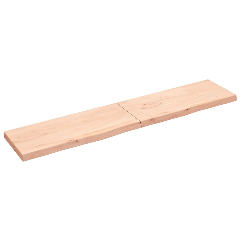 Afbeelding laden in galerijviewer, VidaXL Wastafelblad 200x40x(2-6) cm onbehandeld massief hout
