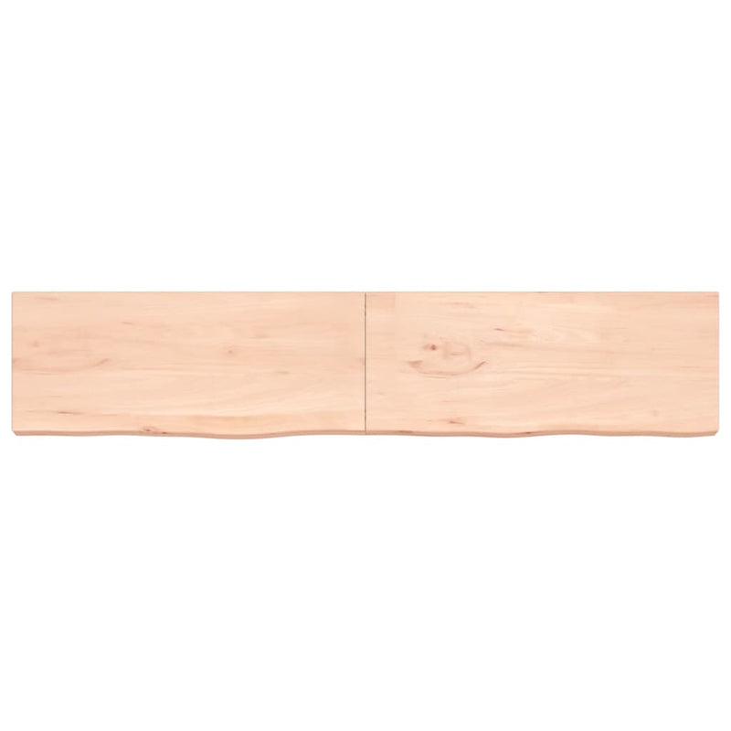 Afbeelding laden in galerijviewer, VidaXL Wastafelblad 200x40x(2-6) cm onbehandeld massief hout
