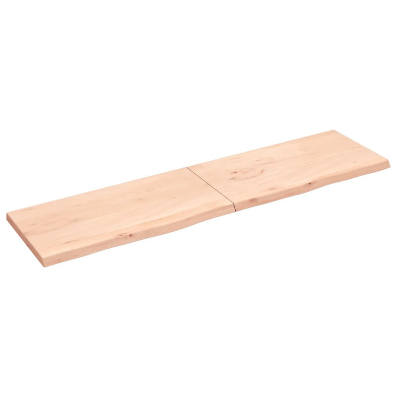 Afbeelding laden in galerijviewer, VidaXL Wastafelblad 200x50x(2-4) cm onbehandeld massief hout
