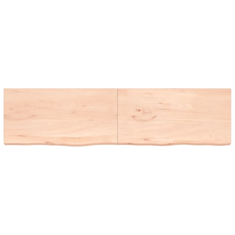 Afbeelding laden in galerijviewer, VidaXL Wastafelblad 200x50x(2-4) cm onbehandeld massief hout
