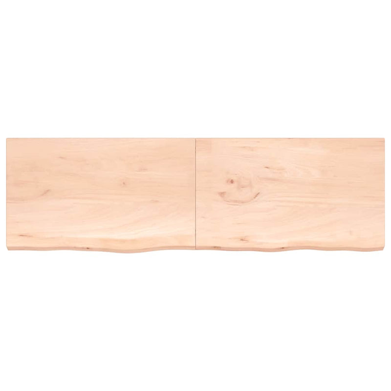 Afbeelding laden in galerijviewer, Vidaxl wastafelblad 200x60x(2-4) cm onbehandeld massief hout
