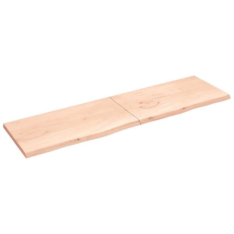 Afbeelding laden in galerijviewer, VidaXL Wastafelblad 220x60x(2-4) cm onbehandeld massief hout

