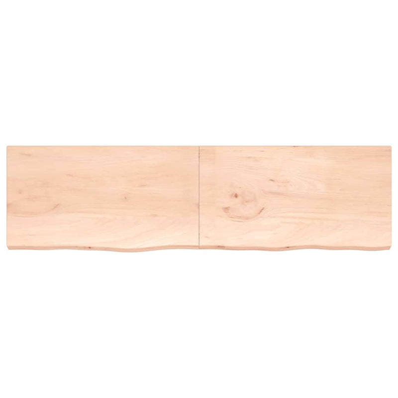 Afbeelding laden in galerijviewer, VidaXL Wastafelblad 220x60x(2-4) cm onbehandeld massief hout
