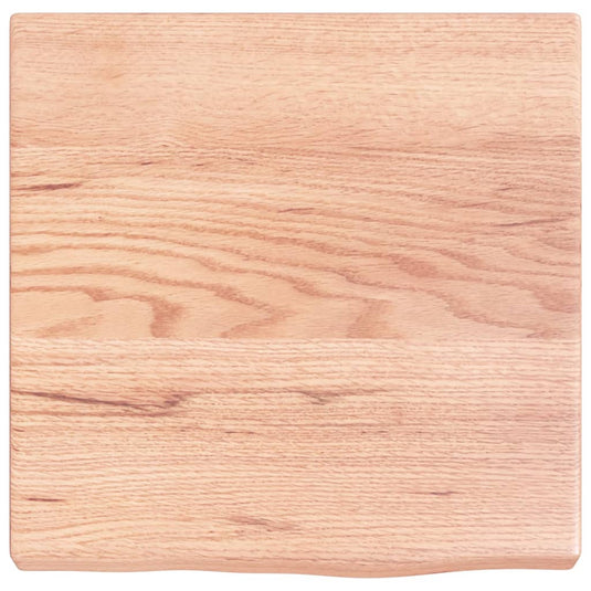 Vidaxl wastafelblad 40x40x(2-4) cm behandeld massief hout lichtbruin