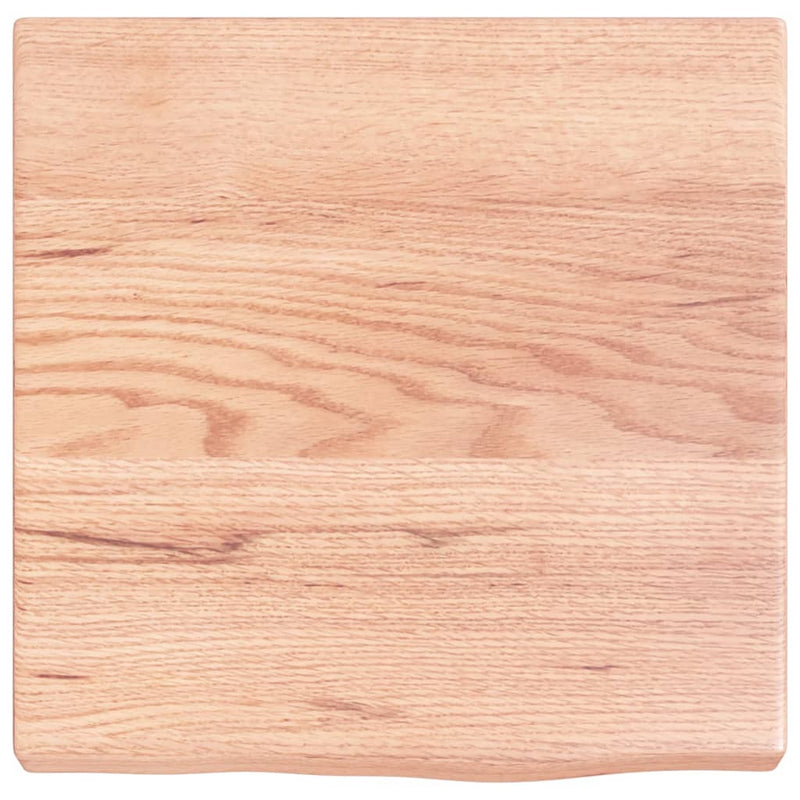 Afbeelding laden in galerijviewer, Vidaxl wastafelblad 40x40x(2-4) cm behandeld massief hout lichtbruin

