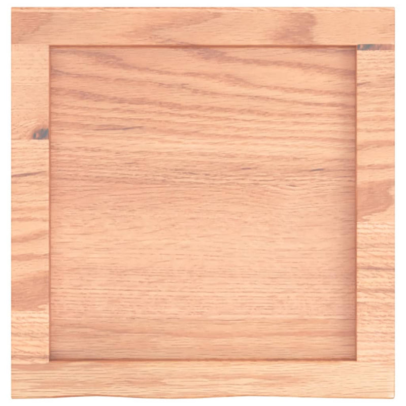 Afbeelding laden in galerijviewer, Vidaxl wastafelblad 40x40x(2-4) cm behandeld massief hout lichtbruin
