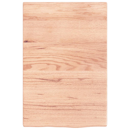 Vidaxl wastafelblad 40x60x2 behandeld massief hout lichtbruin