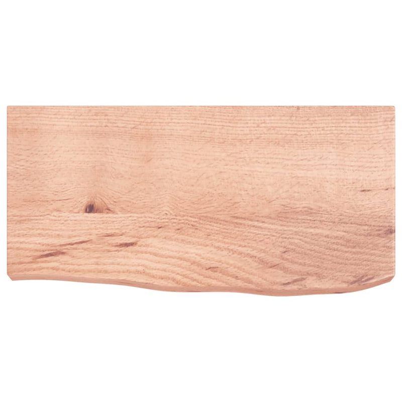 Afbeelding laden in galerijviewer, Vidaxl wastafelblad 60x30x(2-6) cm behandeld massief hout lichtbruin

