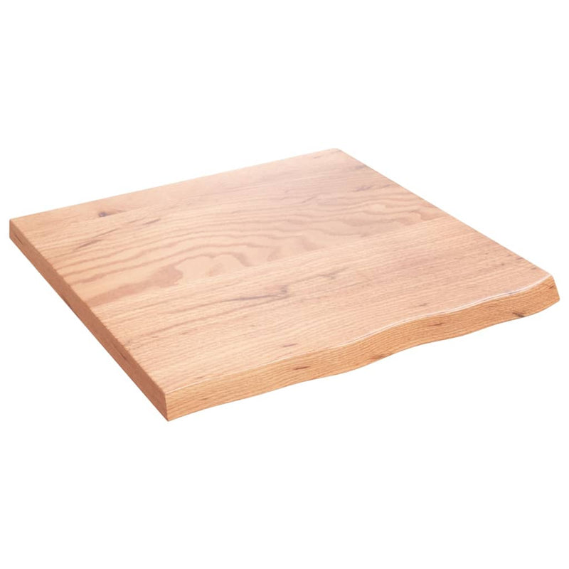 Afbeelding laden in galerijviewer, Vidaxl wastafelblad 60x60x(2-4) cm behandeld massief hout lichtbruin
