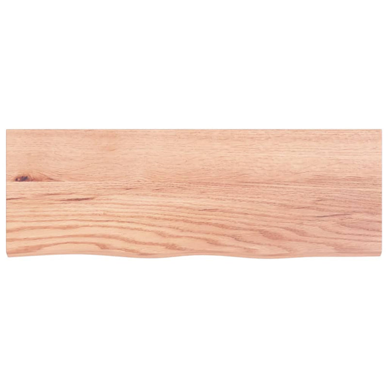 Afbeelding laden in galerijviewer, Vidaxl wastafelblad 80x30x(2-4) behandeld massief hout lichtbruin
