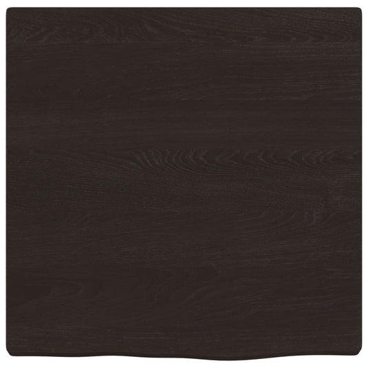 Vidaxl wastafelblad 40x40x2 cm behandeld massief hout donkerbruin