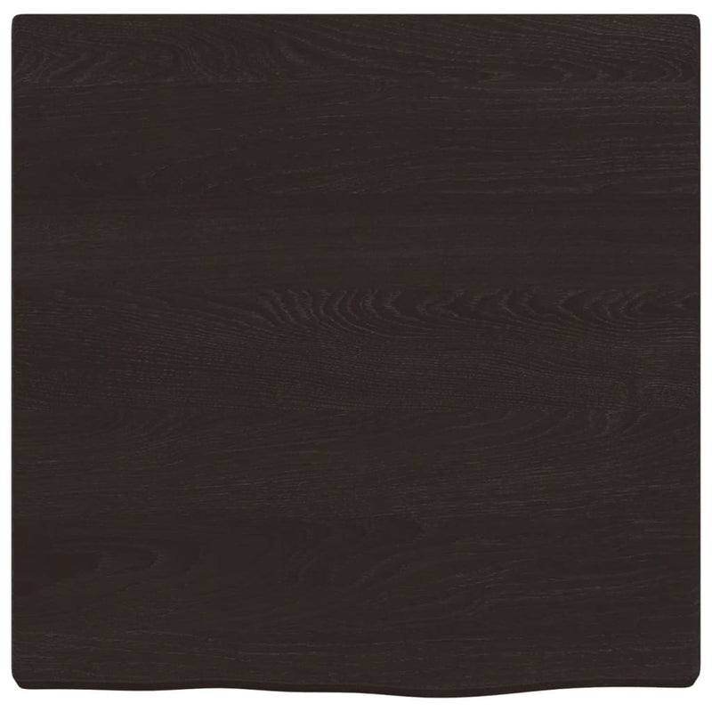 Afbeelding laden in galerijviewer, Vidaxl wastafelblad 40x40x2 cm behandeld massief hout donkerbruin
