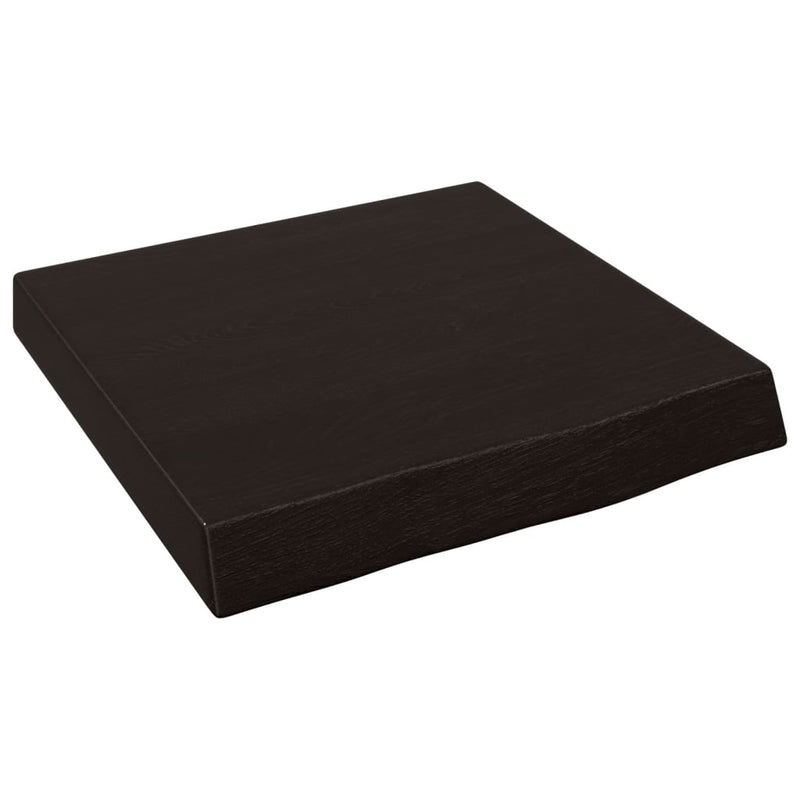 Afbeelding laden in galerijviewer, Vidaxl wastafelblad 40x40x(2-6) cm behandeld massief hout donkerbruin
