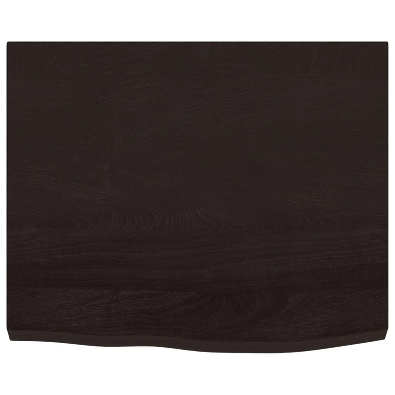 Afbeelding laden in galerijviewer, Vidaxl wastafelblad 60x60x(2-4) cm behandeld massief hout donkerbruin
