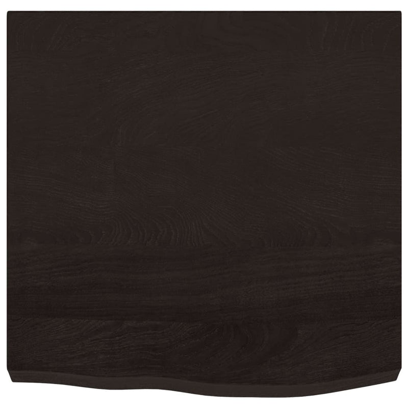 Afbeelding laden in galerijviewer, Vidaxl wastafelblad 60x60x(2-6) cm behandeld massief hout donkerbruin
